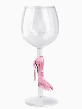 Godinger Runway Pink High Heel Goblet